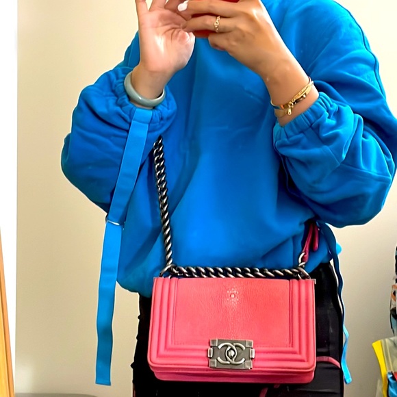 Chanel galuchat stingray mini boy bag - Picture 9 of 12